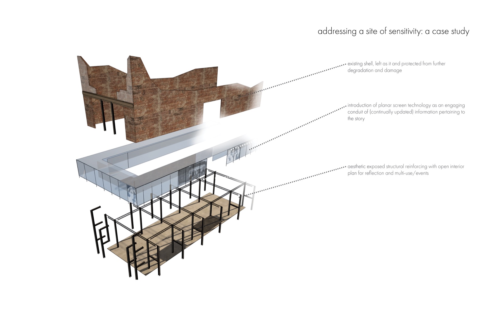 A Memorial schematic proposal view 4